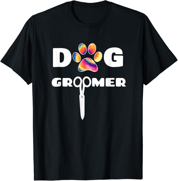 Dog Groomer Pet Puppy Grooming Stylist Tie Dye Gift TShirt Amazon.co
